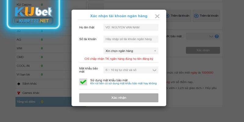 Chú ý khi rút thưởng từ nhà cái